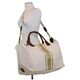 Personalized Canvas Weekender With Gold Stripes Image 2 of 3